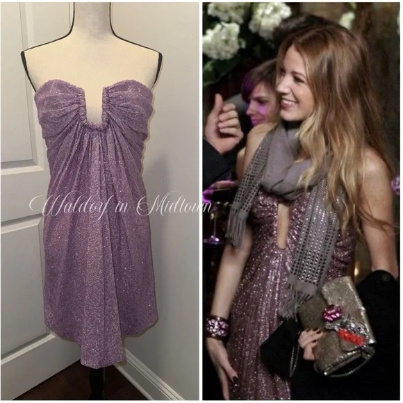 open lace back dress The Lavender Serena Dress